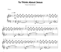 To Think About Jesus Sheet Music (Digital PDF)