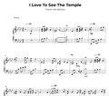 I Love To See The Temple Sheet Music (Digital PDF)